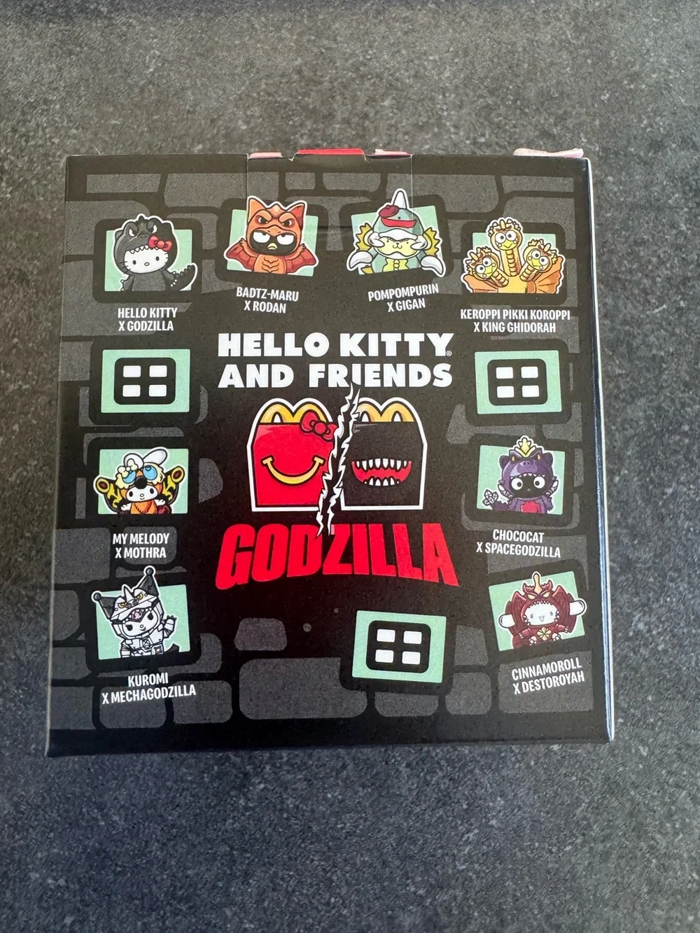 McDonald’s Happy Meal toy: HelloKitty&Friends x Godzilla “Pompompurin x Gigan”